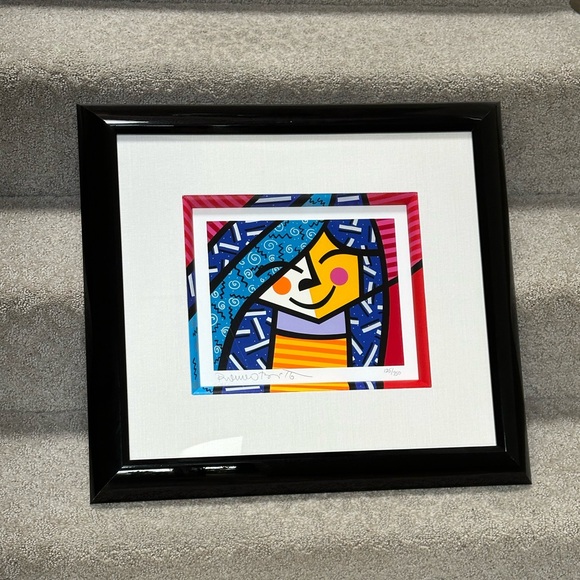 ROMERO BRITTO “PARTY GIRL” 1995 - Limited Edition Signed Numbered Serigraph Art